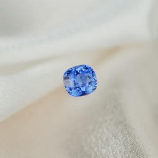 Natural Cushion Cut Ceylon Sapphire.
