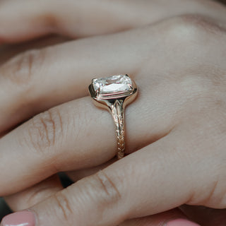 Finished old mine cut diamond engagement ring ready for delivery.